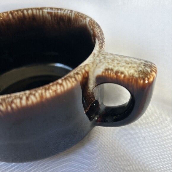 1970s Pfaltzgraff Open Sugar Bowl - Brown Drip - 2.5"H Vintage - Picture 7 of 8